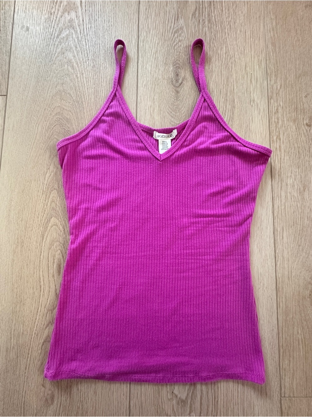 Almost NEW never worn but washed once Small Fuscia Ribbed V-Neck Camisole